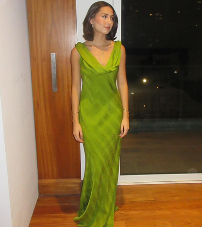 Unique Print Backless Long Prom Dress Elegant Evening Dress SH1538