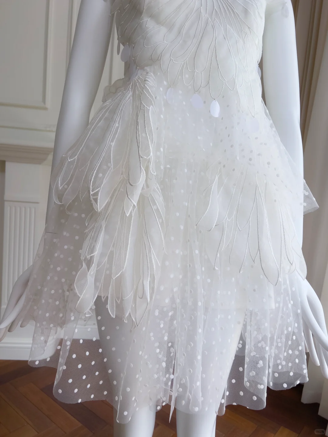 Pretty Tulle Lace White Short Birthday Outfits Homecoming Dress S483