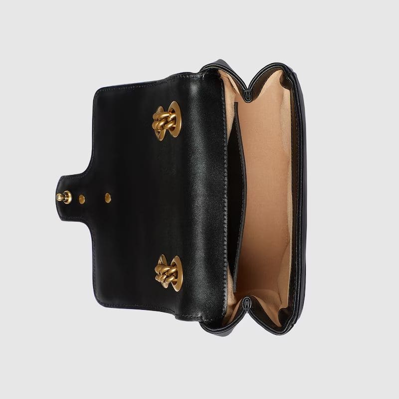 GUCCI MARMONT MINI SHOULDER BAG (black)
