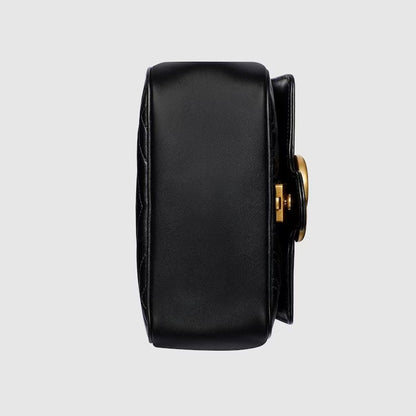 GUCCI MARMONT MINI SHOULDER BAG (black)