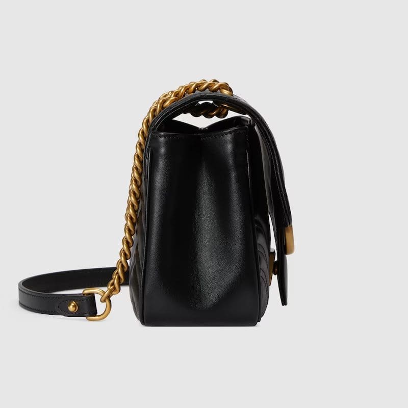 GUCCI MARMONT MINI SHOULDER BAG (black)