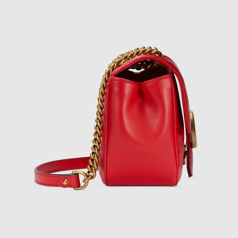 GUCCI MARMONT MINI SHOULDER BAG (RED)