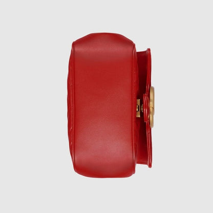GUCCI MARMONT MINI SHOULDER BAG (RED)
