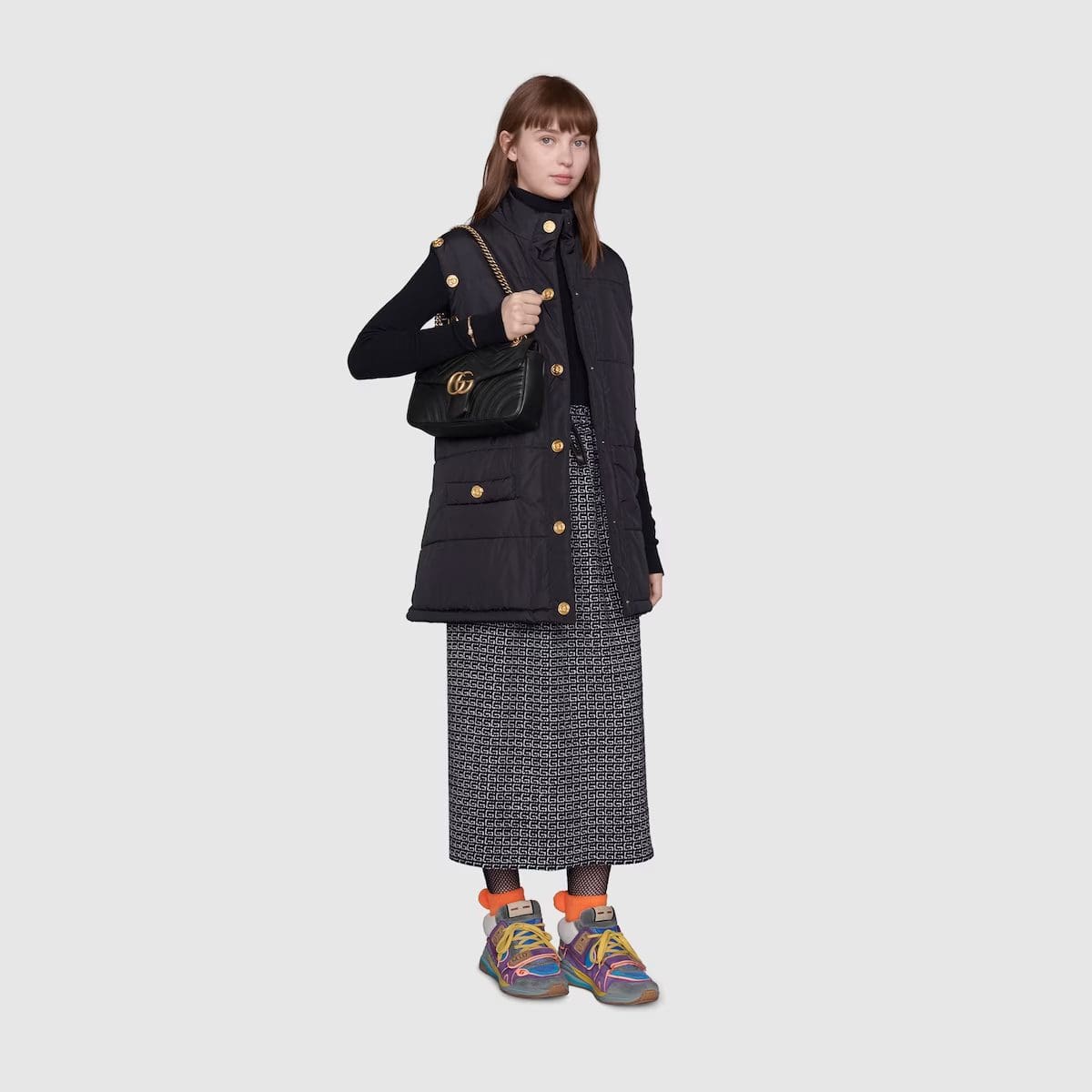 GUCCI MARMONT SMALL MATELASSÉ SHOULDER BAG