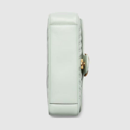 GUCCI MARMONT SMALL SHOULDER BAG (Pale green)