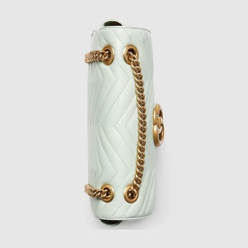 GUCCI MARMONT SMALL SHOULDER BAG (Pale green)