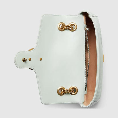 GUCCI MARMONT SMALL SHOULDER BAG (Pale green)