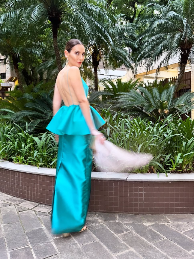 Elegant Sheath Spaghetti Strap Blue Satin Open Back Prom Dress Evening Dress SH2061