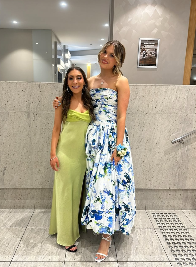 Strapless Print Floral Long Prom Dress Evening Gown  SH964