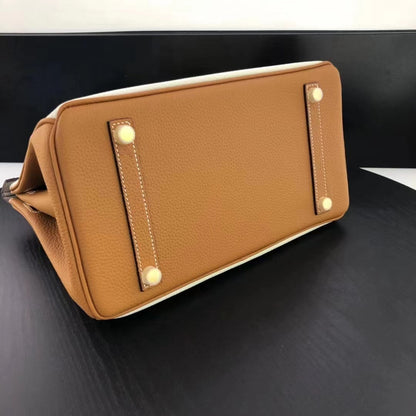 H BIRKIN TOGO  GOLD HARDWARE BEIGE BROWN 30CM