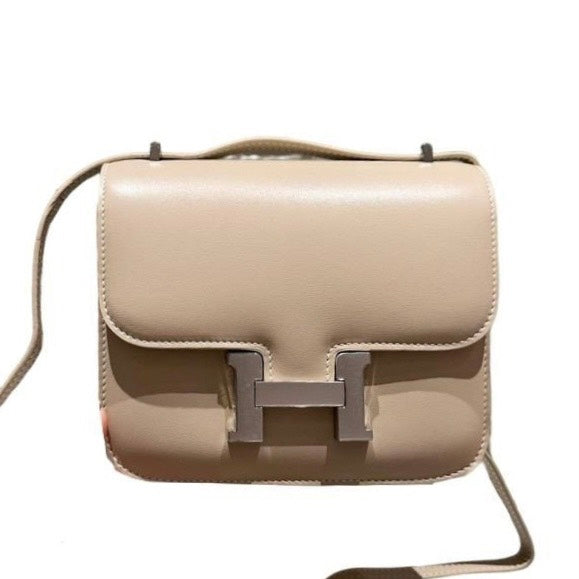 H CONSTANCE BAG BEIGE 18CM