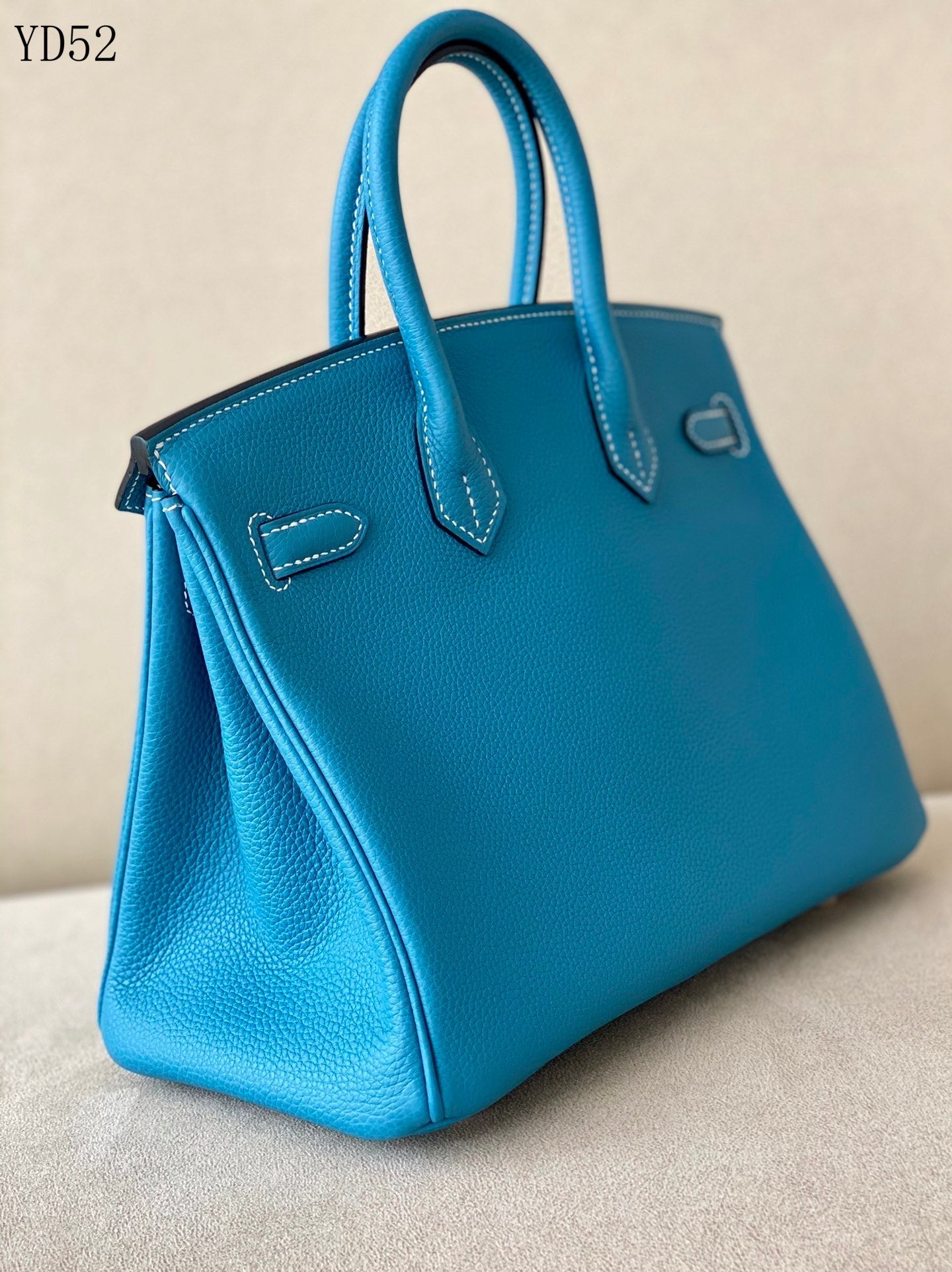 H BIRKIN 25 TOGO BLUE GOLD HARDWARE 25CM