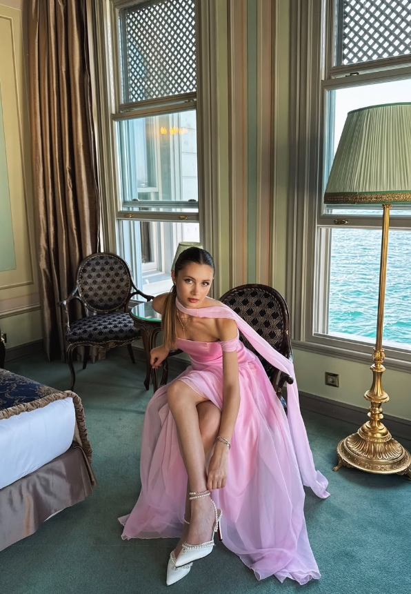 Elegant Baby Blue A Line Off the Shoulder Chiffon Satin Prom Dress Evening Dress Formal Dress SH3745