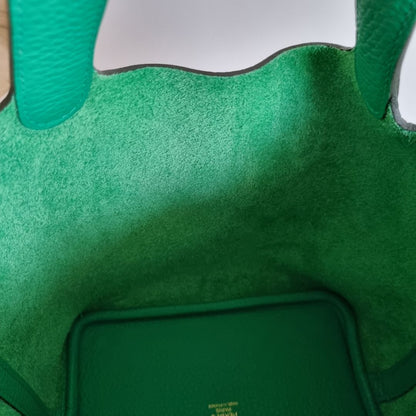 Hermès Picotin 18 Menthe Clemence GHW