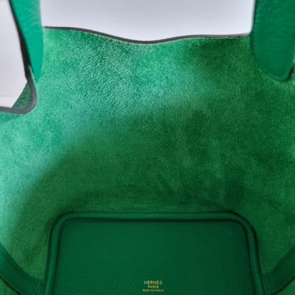 Hermès Picotin 18 Menthe Clemence GHW