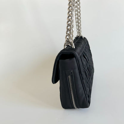 Prada Flap Gaufre Shoulder Nappa Medium Leather Bag