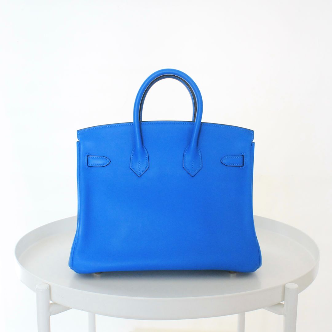 Hermès Bleu Royal 25 Birkin Swift Leather Bag