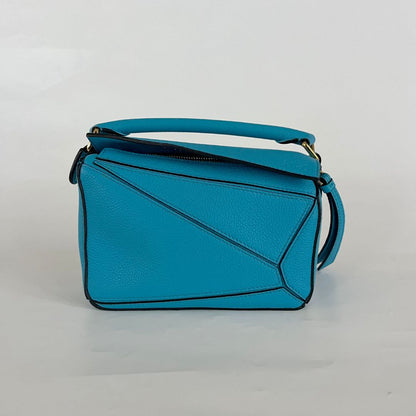 Loewe Mini Puzzle Blue Bag
