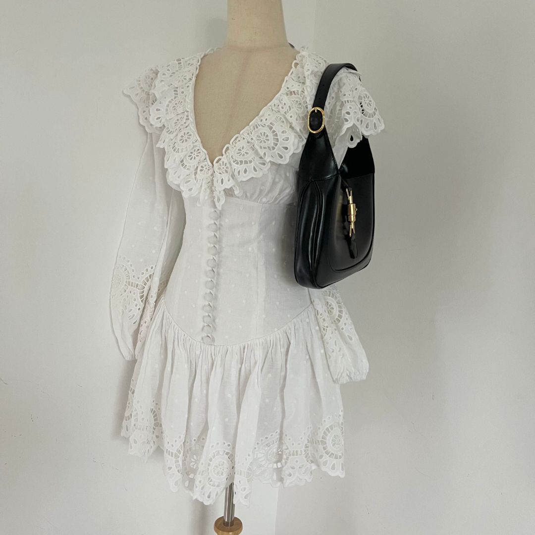 Gucci Jackie 1961 small leather shoulder black bag