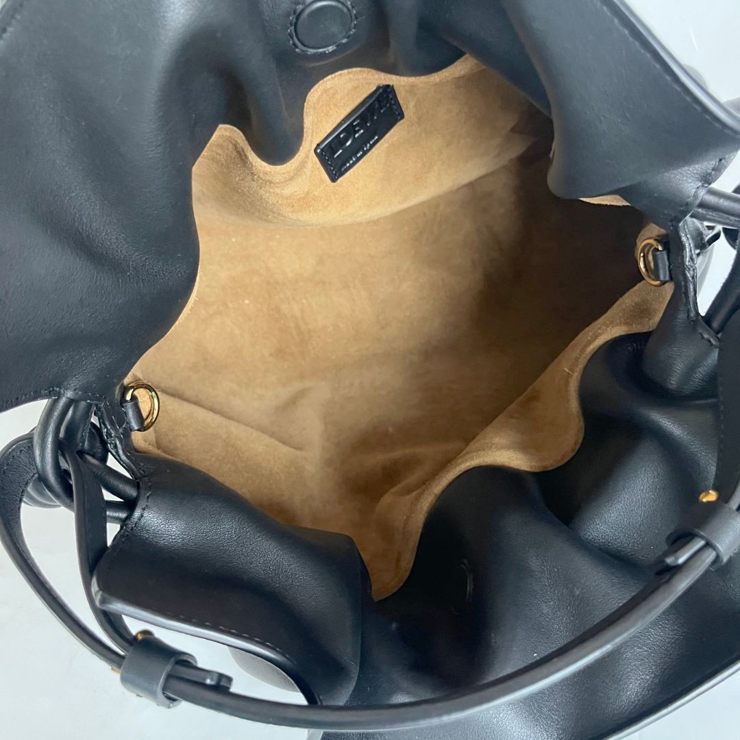 Loewe Shoulder Small Flamenco Bag with Anagram + logo strap