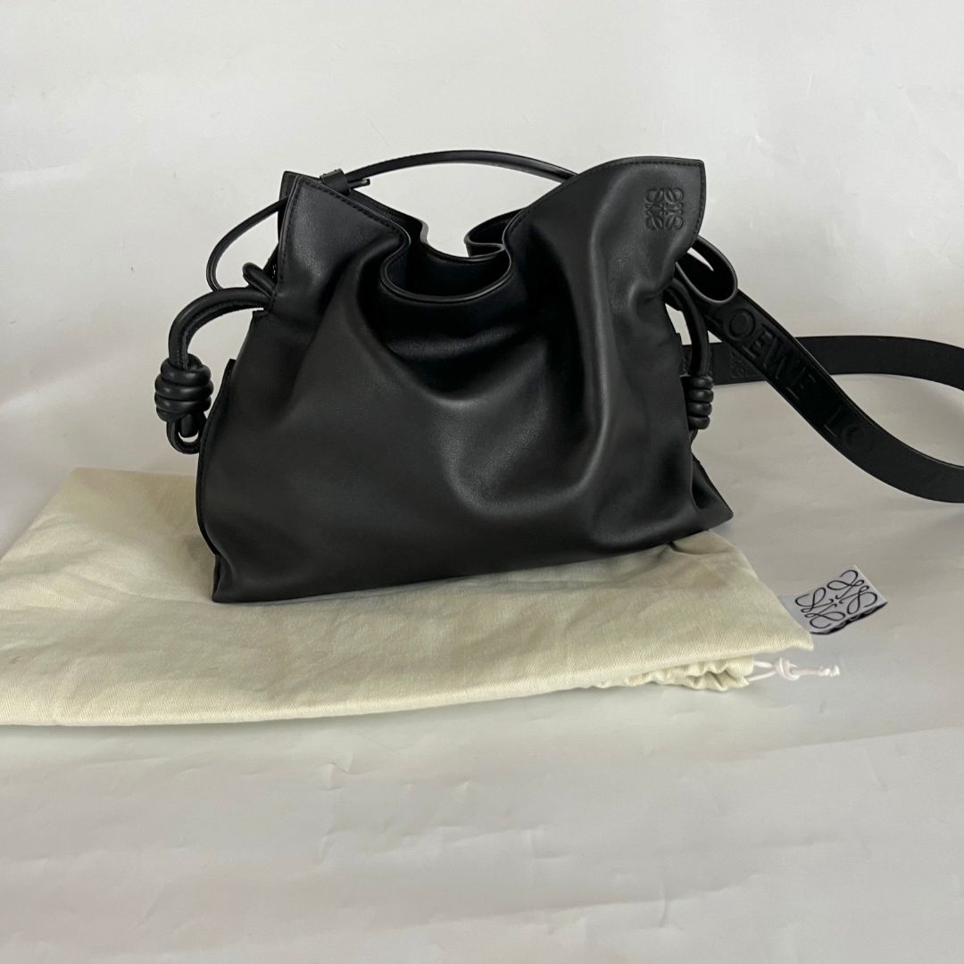 Loewe Shoulder Small Flamenco Bag with Anagram + logo strap