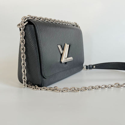 Louis Vuitton Black Epi Leather Twist MM Shoulder Bag