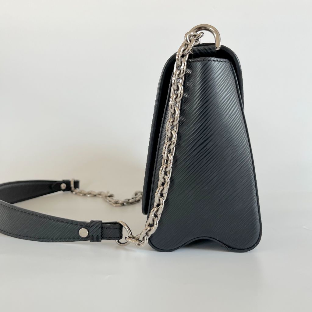 Louis Vuitton Black Epi Leather Twist MM Shoulder Bag