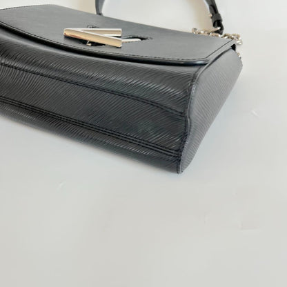 Louis Vuitton Black Epi Leather Twist MM Shoulder Bag