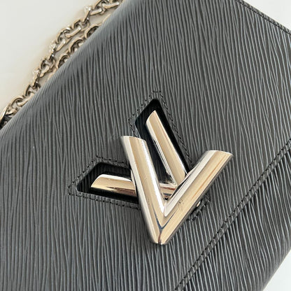 Louis Vuitton Black Epi Leather Twist MM Shoulder Bag