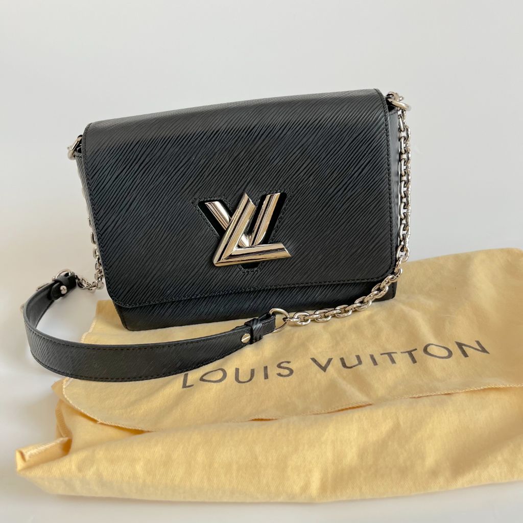 Louis Vuitton Black Epi Leather Twist MM Shoulder Bag