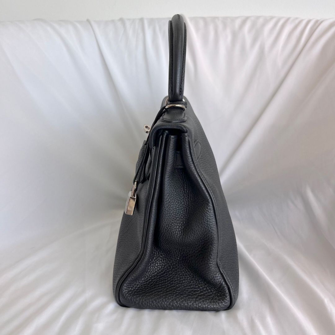 Hermès Kelly 28 Togo Black Leather Bag