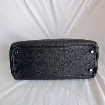 Hermès Kelly 28 Togo Black Leather Bag