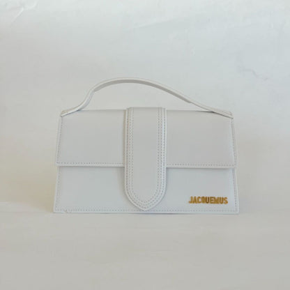 Jacquemus Le Bambino white leather shoulder bag