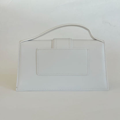 Jacquemus Le Bambino white leather shoulder bag