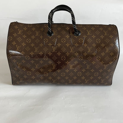 Louis Vuitton Keepall Bandoulière 50 Monogram Glaze Canvas Travel Bag