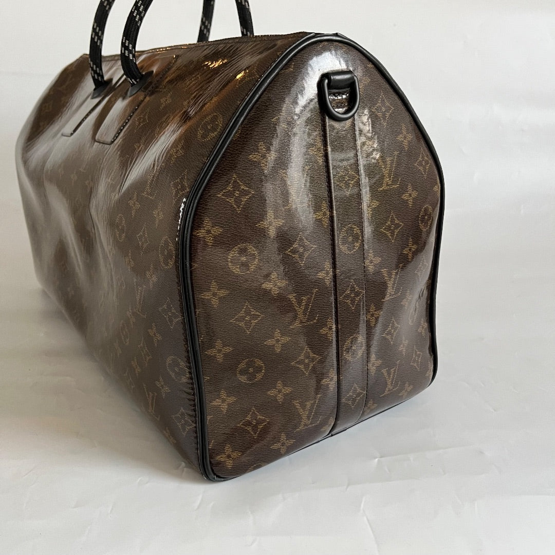 Louis Vuitton Keepall Bandoulière 50 Monogram Glaze Canvas Travel Bag