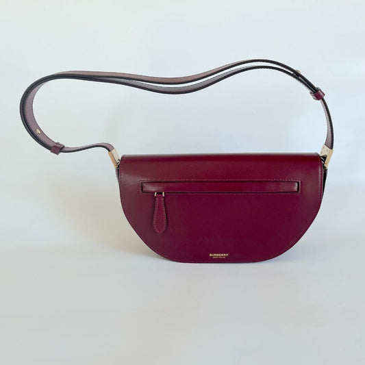 Burberry Leather Small Olympia Bag