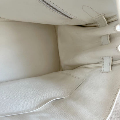 Hermès white Togo leather Birkin 35 bag