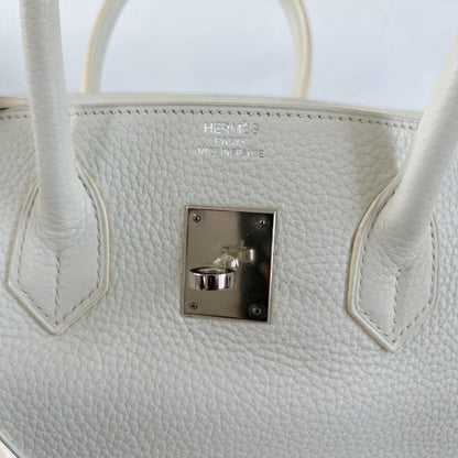 Hermès white Togo leather Birkin 35 bag
