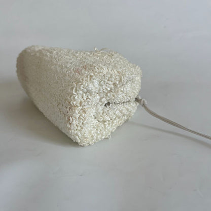 Bottega Veneta Mini Curly Raffia Pouch Clutch white Bag