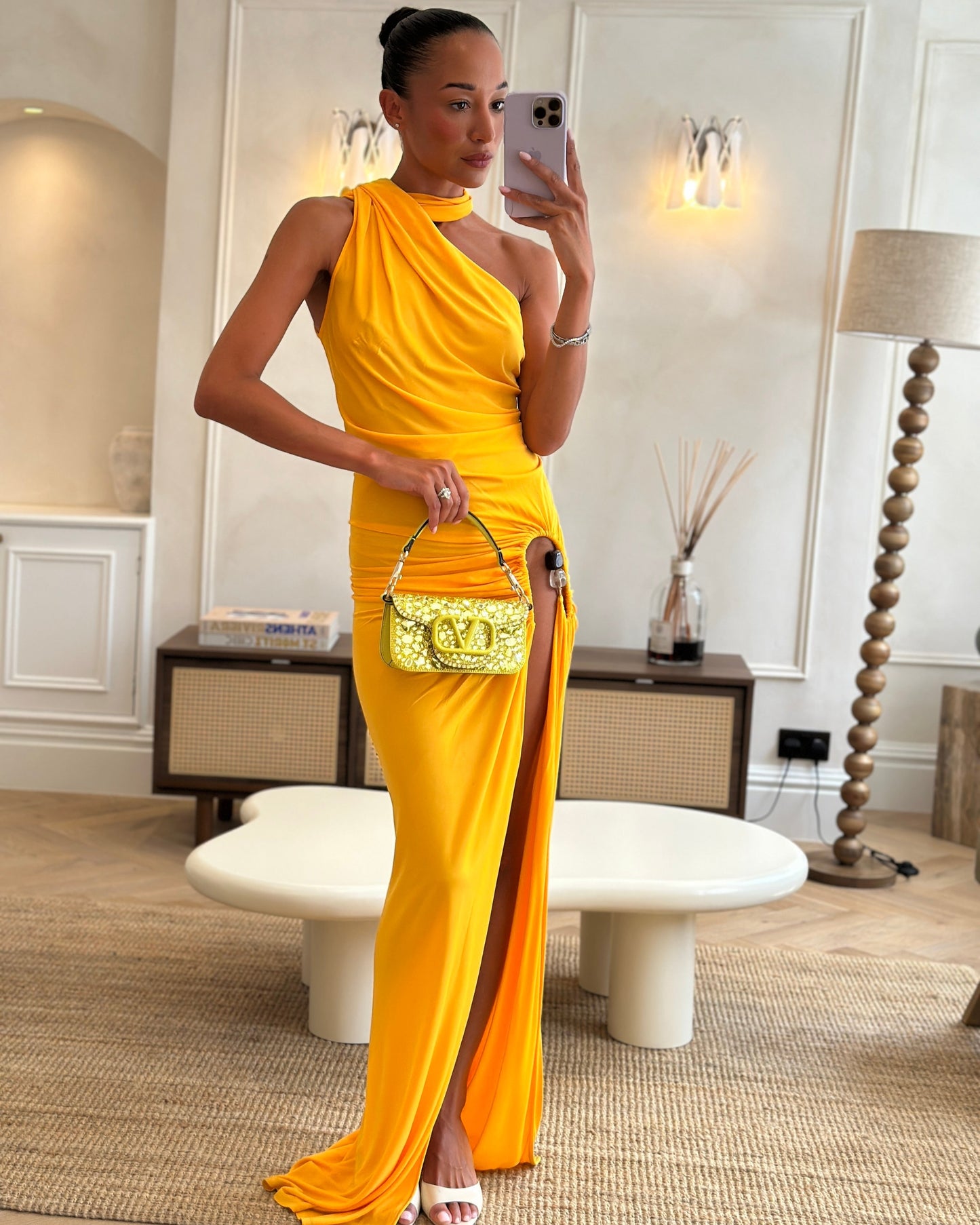 *HOT* Valentino Lime Small Loco Bag with Crystal Embellishments and Silver Hardware RRP £3,250