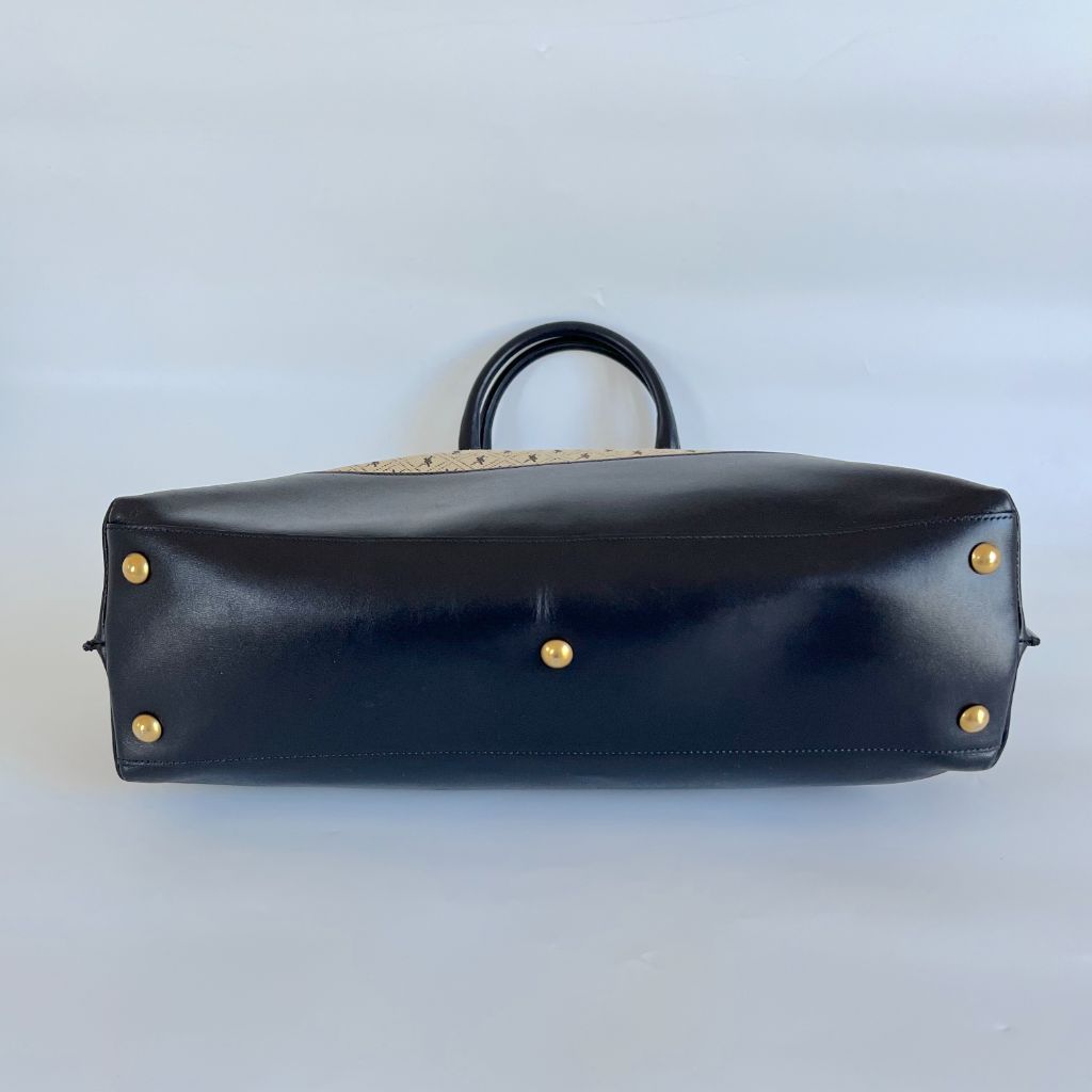 Saint Laurent Le Monogram Tote Monogram All Over Canvas and Leather Large Bag