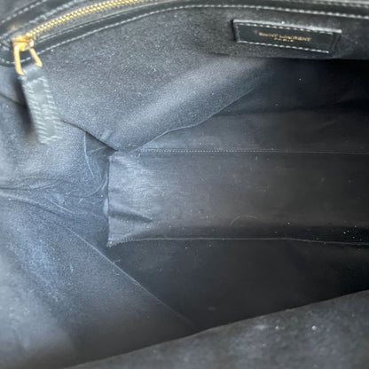 Saint Laurent Le Monogram Tote Monogram All Over Canvas and Leather Large Bag