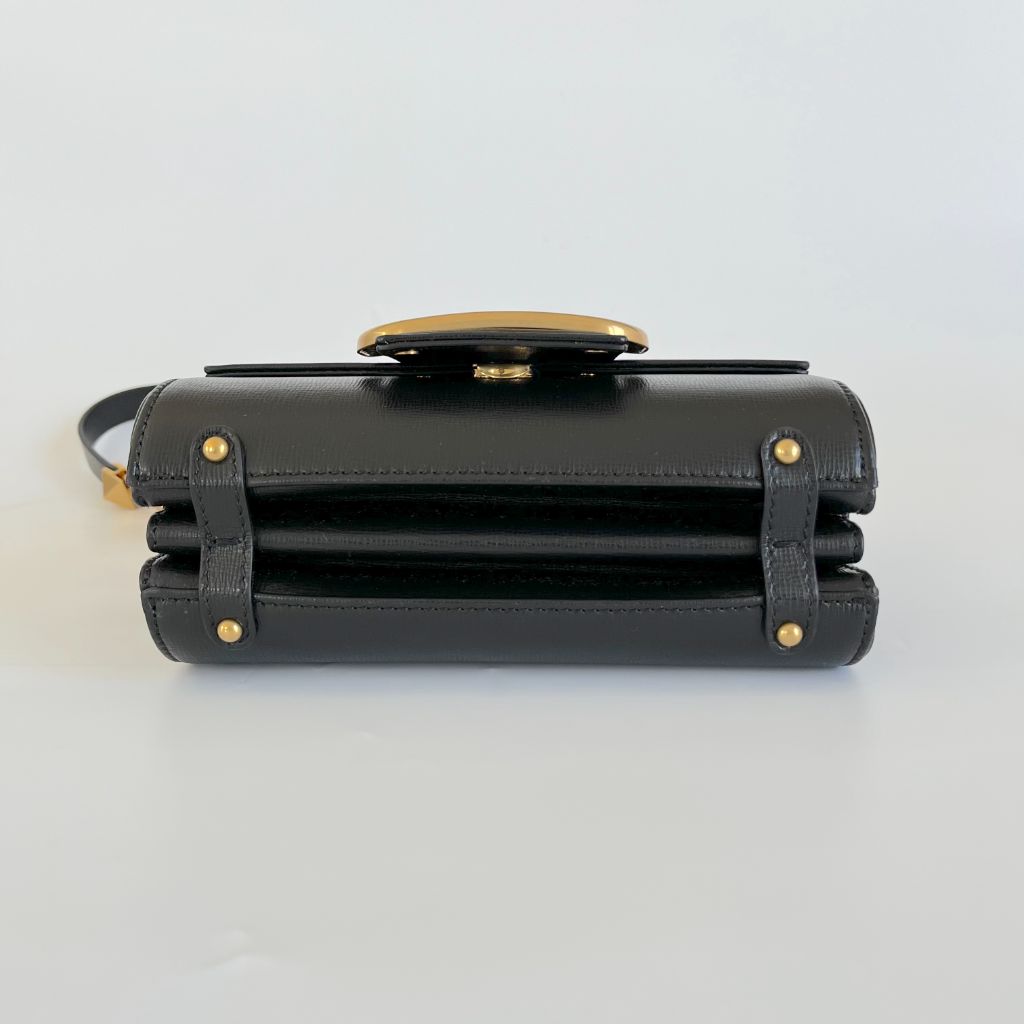 Valentino Vlogo Signature Leather Shoulder Bag