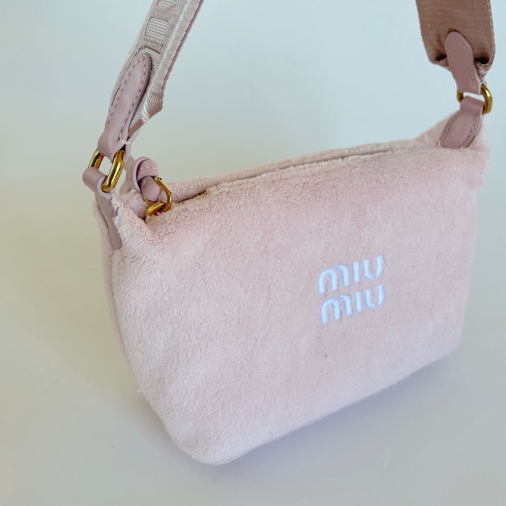 Miu Miu Terry Cloth Pink Bag
