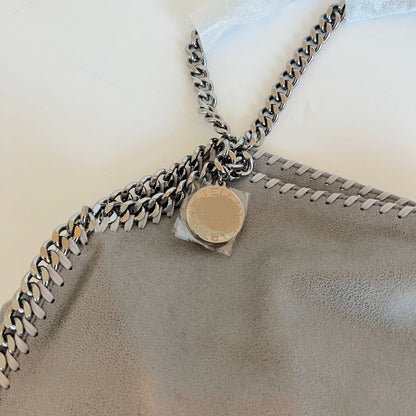 Stella McCartney Large Grey Faux Leather Falabella Bag