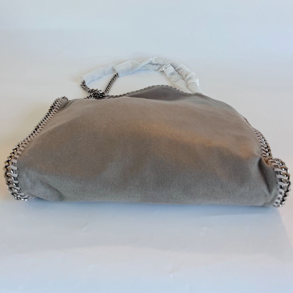 Stella McCartney Large Grey Faux Leather Falabella Bag
