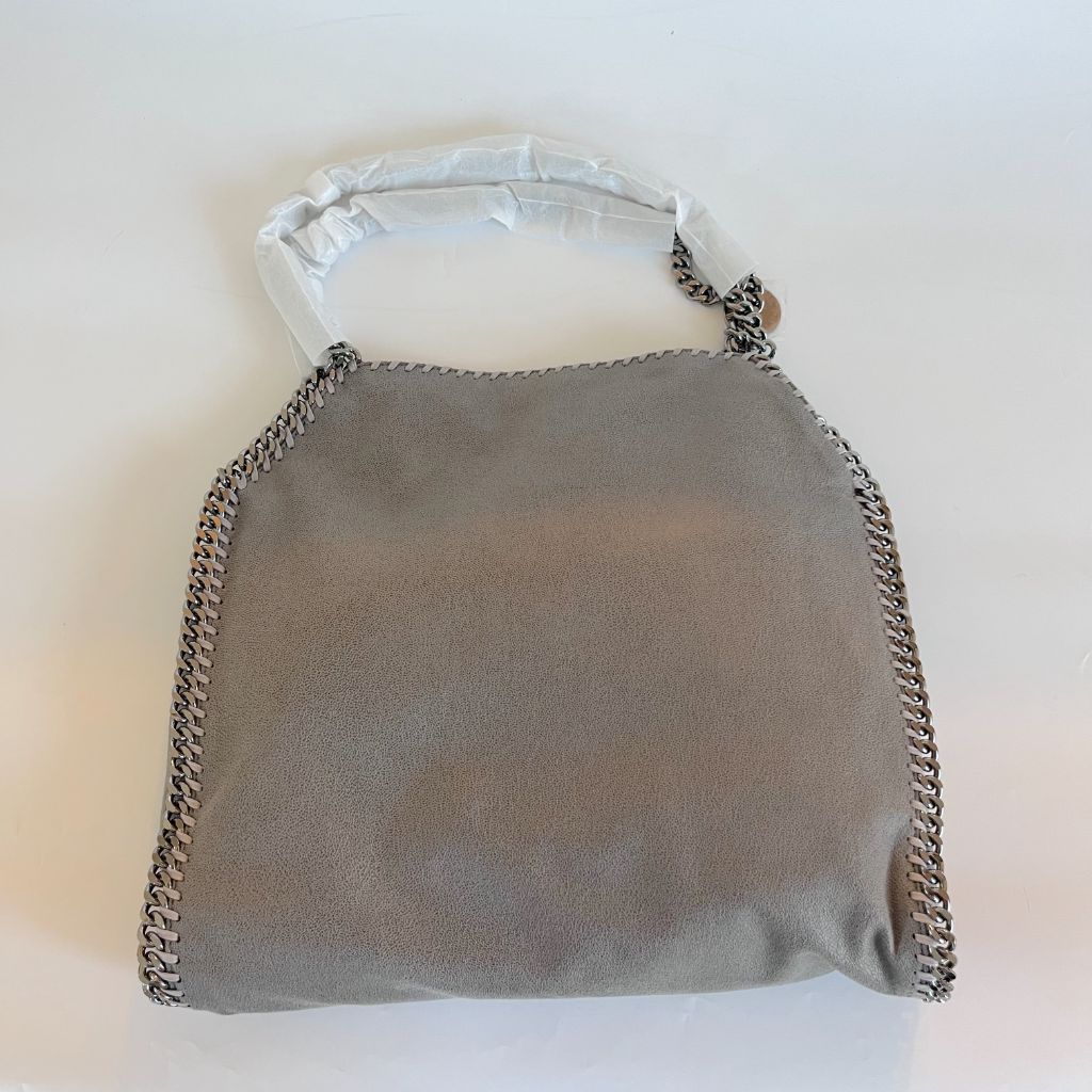 Stella McCartney Large Grey Faux Leather Falabella Bag