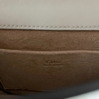 Chloe Grey Leather/Suede Small Nile Bracelet bag