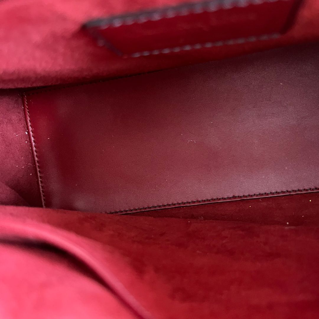 Christian Dior Studded Cannage Lady Red Bag